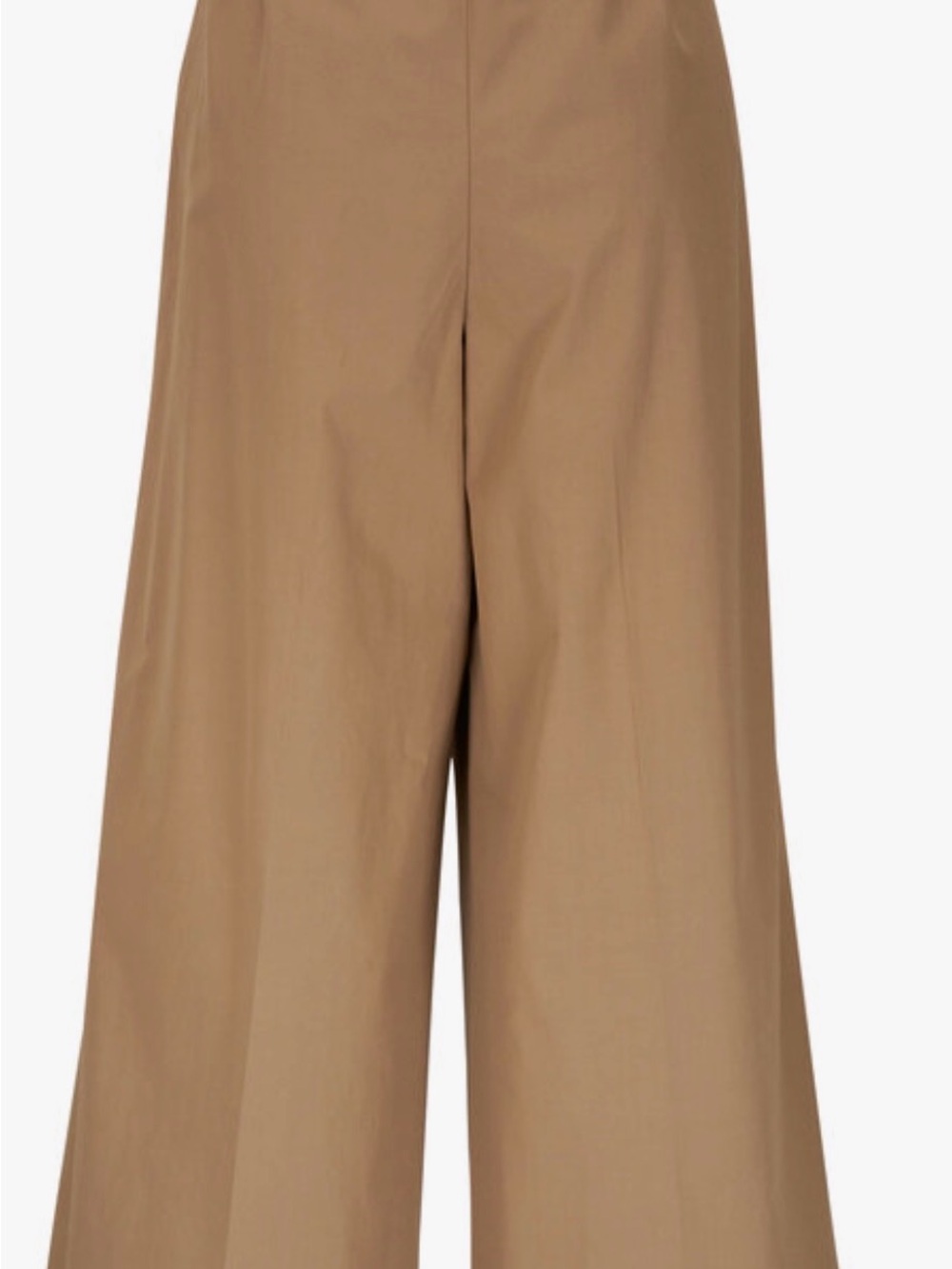 Lafayette 148 Bowery Cadet Khaki Cotton Wide Leg Cropped Pants Side Buckle 10 - Picture 2 of 15